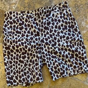 J. Crew Leopard Print women’s  Shorts - brown and cream